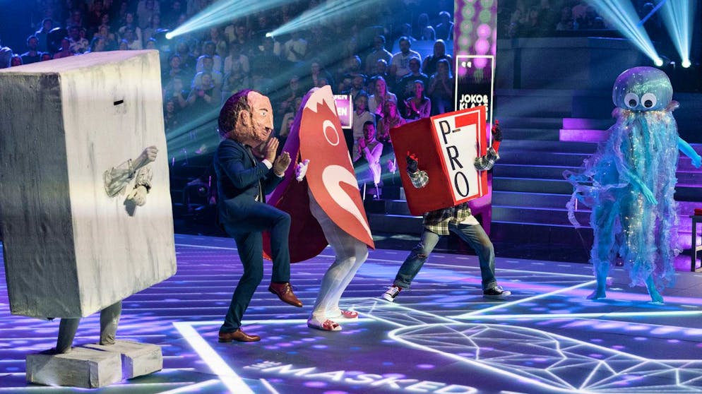 Wer ist die Qualle?. Wer verbirgt sich hinter den ulkigen Masken? Joko und Klaas rätseln in einer besonderen Version von «The Masked Singer» bei «Joko & Klaas gegen ProSieben».