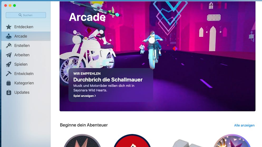 Die neuen Features von macOS Catalina. Das Spielo-Abo Apple Arcade gibt es nicht nur auf iOS. Wer monatlich fleissig zahlt, kann zahlreiche Spiele auch auf dem Computer geniessen.