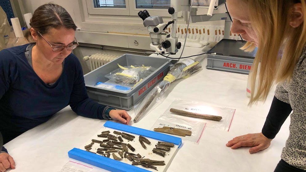 Grosse Geschichte unter der Eisdecke. In mühevoller Kleinstarbeit tragen Archäologen gefundene Artefakte zusammen. Gemeinsam ergeben sie nicht selten ein Gesamtbild, das die Lebensumstände längst vergangener Generationen erklärt.