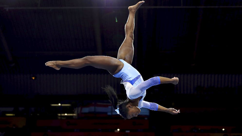 In einer anderen Sphäre. Simone Biles turnt in einer eigenen Sphäre