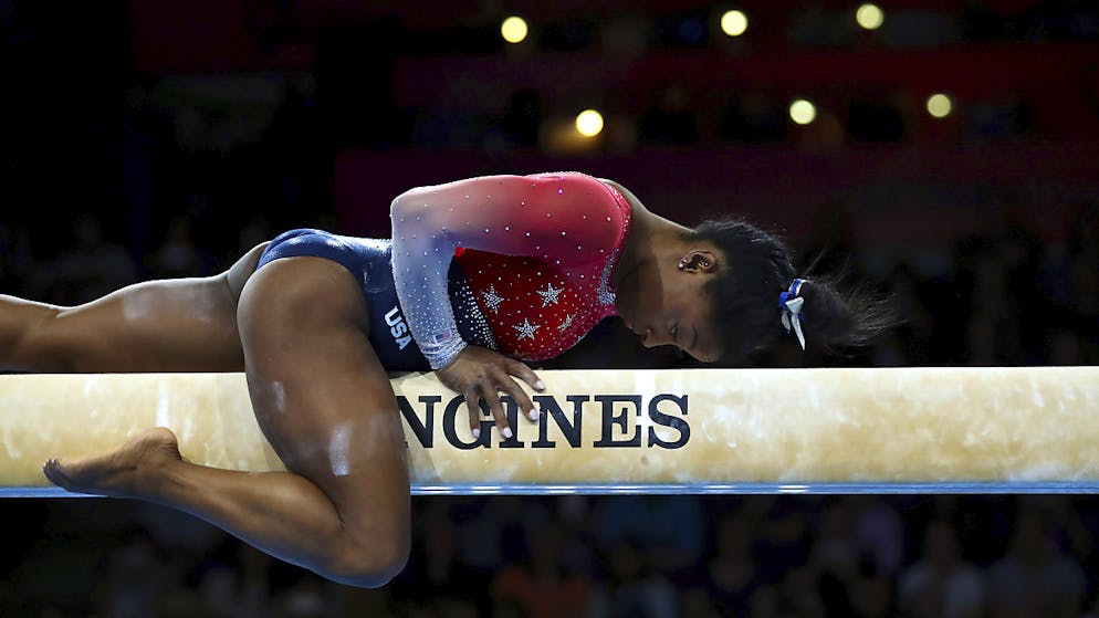 In einer anderen Sphäre. Auch am Schwebebalken ist Biles die Favoritin auf den WM-Titel