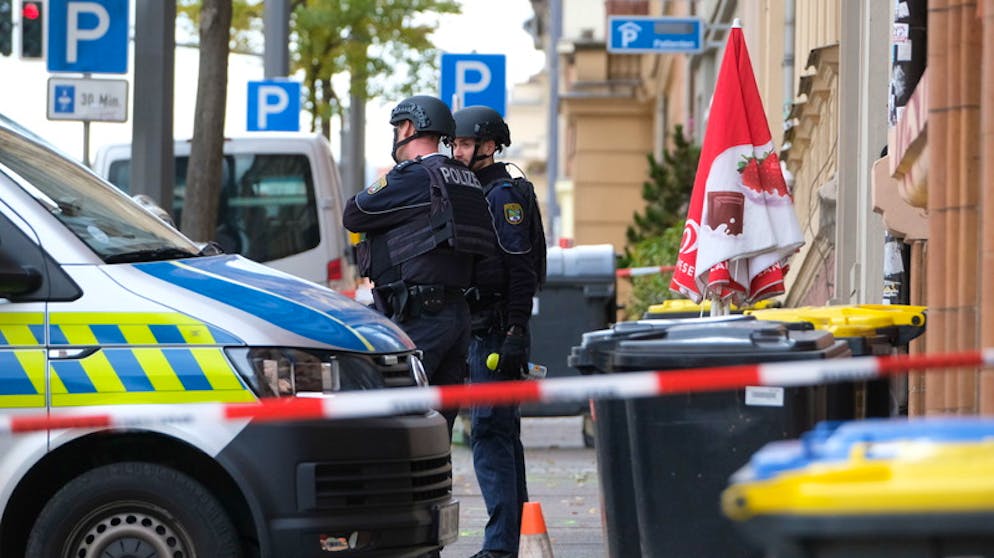 Schiesserei vor Synagoge in Halle. Die Polizei konnte den mutmasslichen Täter festnehmen.