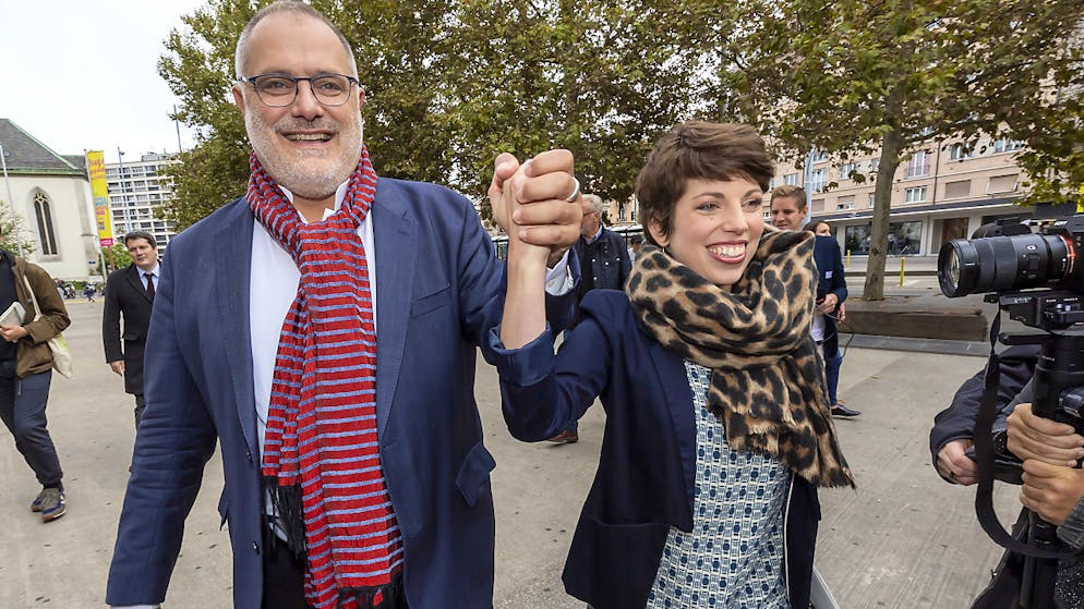 Die Grüne Lisa Mazzone und der Sozialdemokrat Carlo Sommaruga gewinnen die Ständeratswahlen im Kanton Genf.