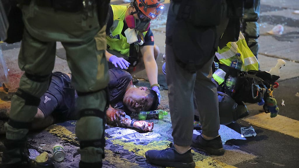 Hongkong. USA verurteilen Gewalt in Hongkong