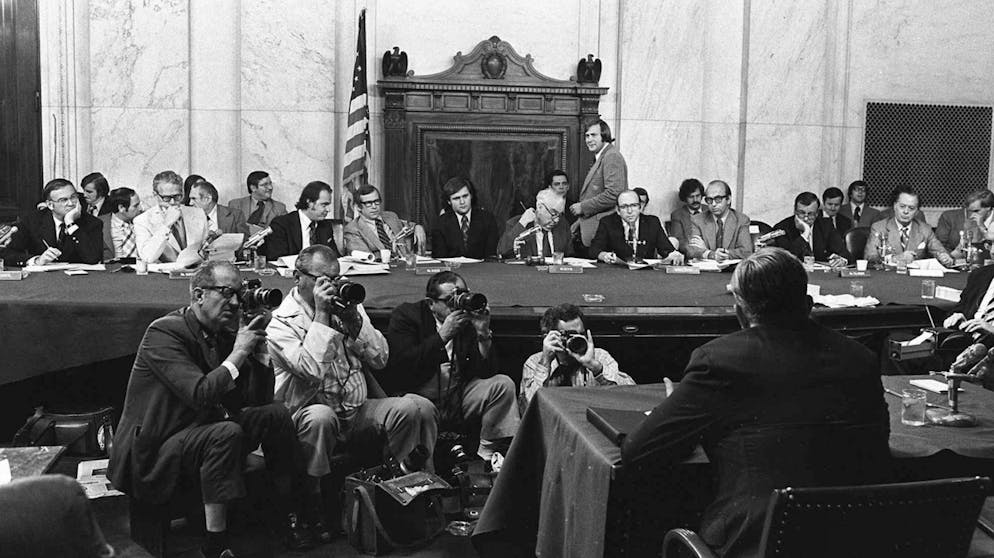 3. August 1973: Ein Militär sagt vor dem Senatsauschuss aus.