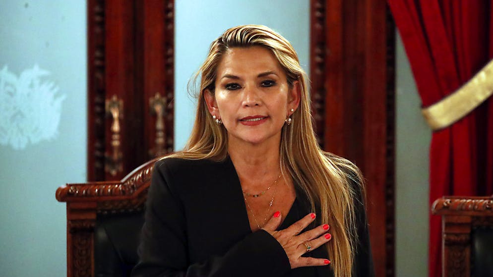 Die bolivianische Senatorin Jeanine Añez erklärte sich während einer Parlamentssitzung zur Interimspräsidentin des Landes.