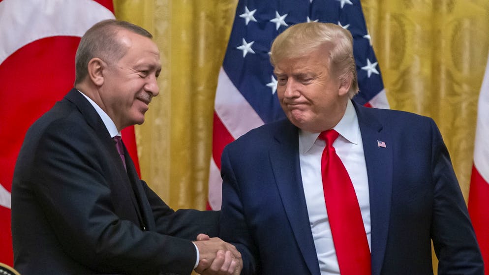 «Ich bin ein grosser Fan»: US-Präsident Donald Trump über den türkischen Staatschef Recep Tayyip Erdogan bei dessen Besuch im Weissen Haus.