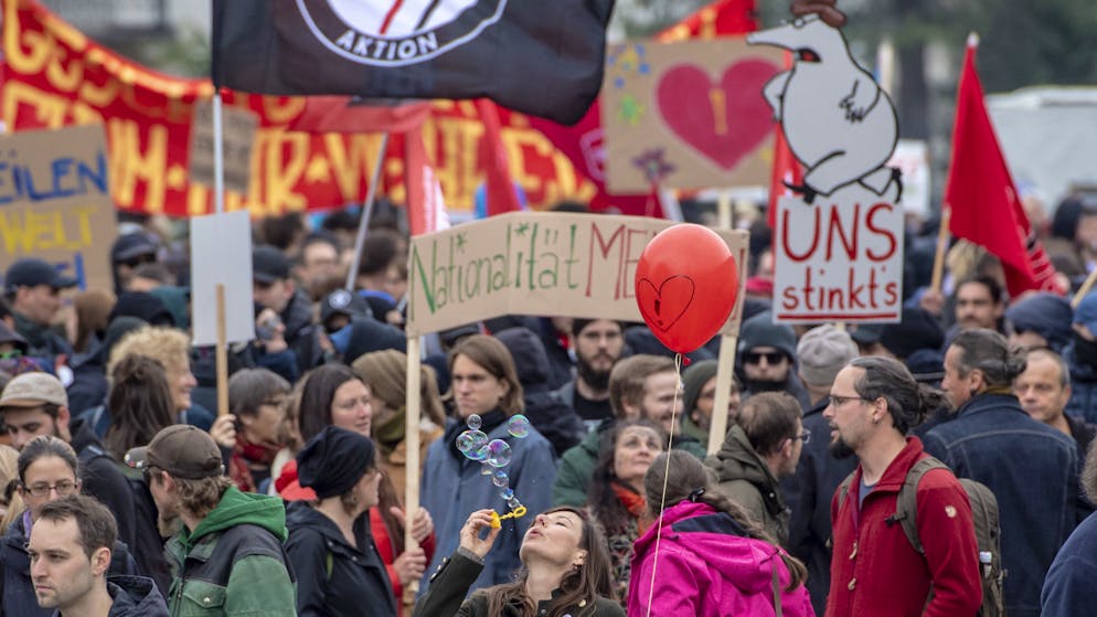 La manifestazione contro il razzismo dello scorso 13 aprile (foto d'archivio).