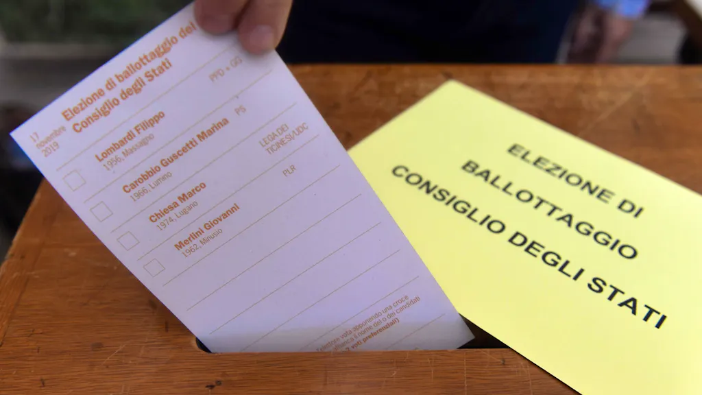 Ele2019. Giornata di ballottaggi in Ticino e in altri cinque Cantoni