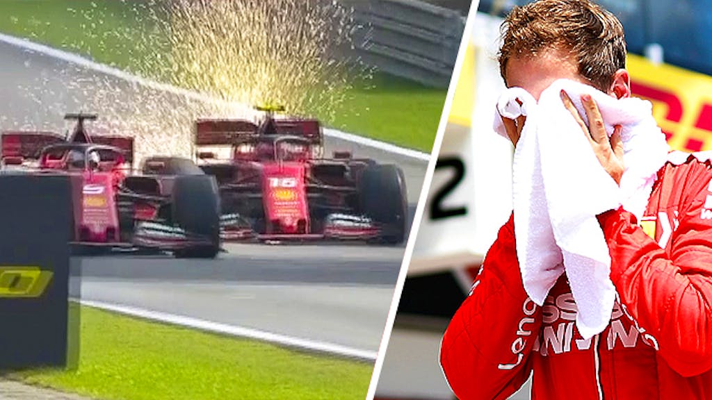 Ferrari-Crash. Vettel stinksauer auf Leclerc: «Was zum Teufel macht der?!»