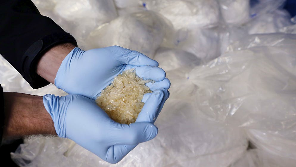 In den USA sollen zwei Chemieprofessoren an ihrer Hochschule die Droge Crystal Meth hergestellt haben. (Symbolbild)