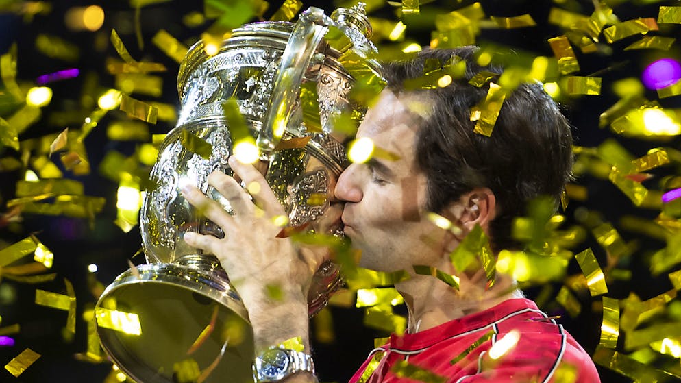 Roger Federers «Unvollendete». Die jeweils zehnten Titel in Basel (Bild) und Halle.