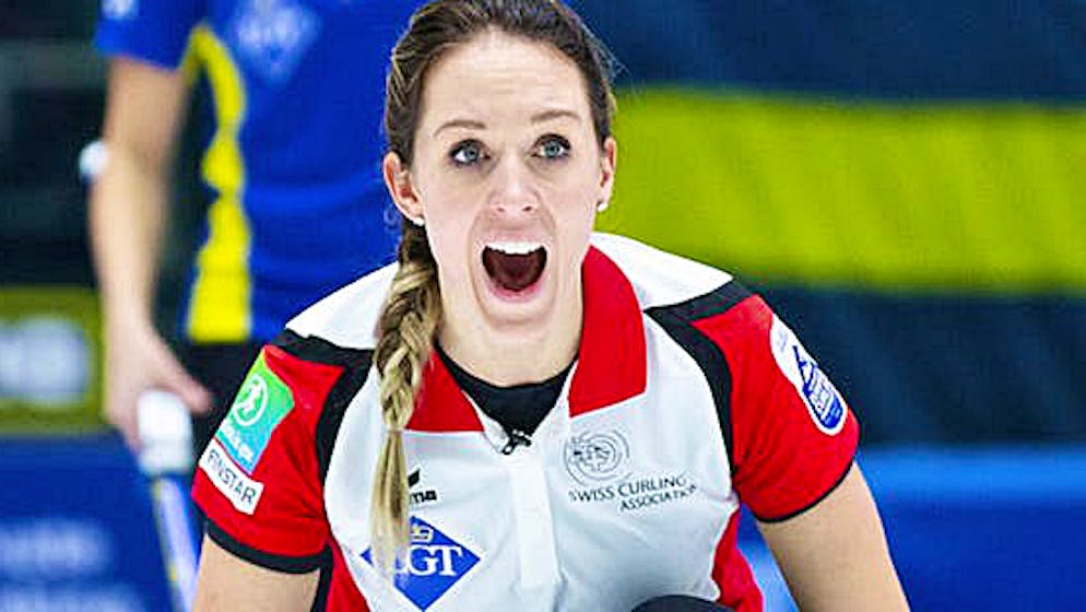 Melanie Barbezat auf der ersten Position im Element