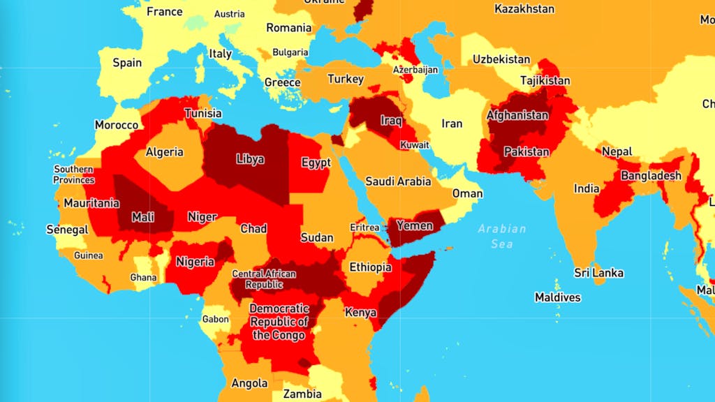 Online-Karte. Wo die Ferien sicher sind – und wo Gefahrensucher hinreisen