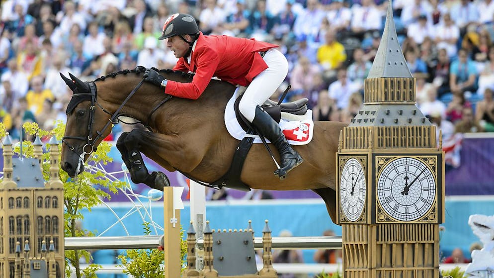Mutmassliche Tierquälerei im Reitsport. Paul Estermann mit seinem Pferd «Castlefield Eclipse» an den Olympischen Spielen in London.