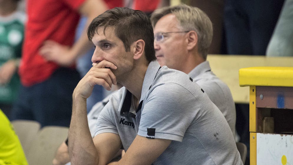 Pfadi, im Bild Trainer Adrian Brüngger, musste gegen Endingen hart kämpfen