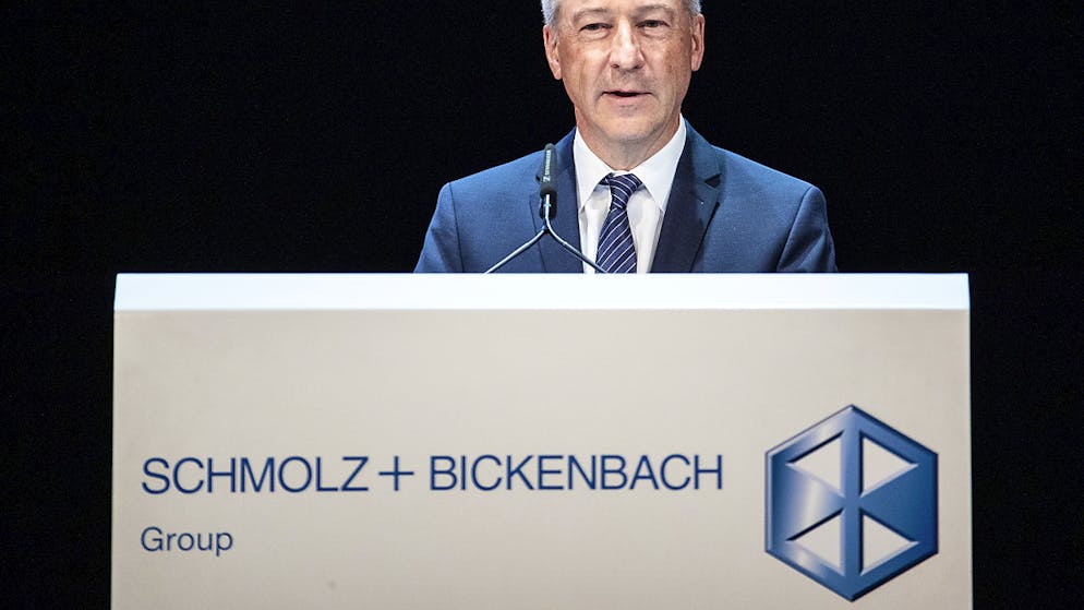 Der Stahlhersteller Schmolz + Bickenbach muss in Deutschland eine Busse in Höhe von 12,3 Millionen Euro zur Beilegung eine Kartellverfahrens bezahlen. Im Bild Verwaltungsratspräsident Jens Alder. (Archiv)