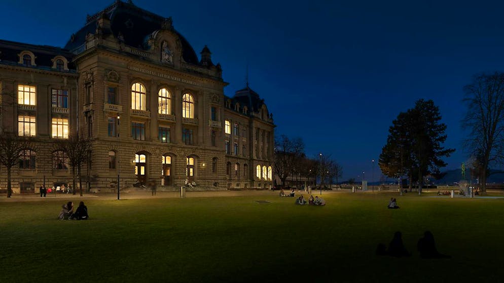 Die «Vollmond»-Beleuchtung auf der Grossen Schanze (Visualisierung des Beleuchtungskonzeptes).