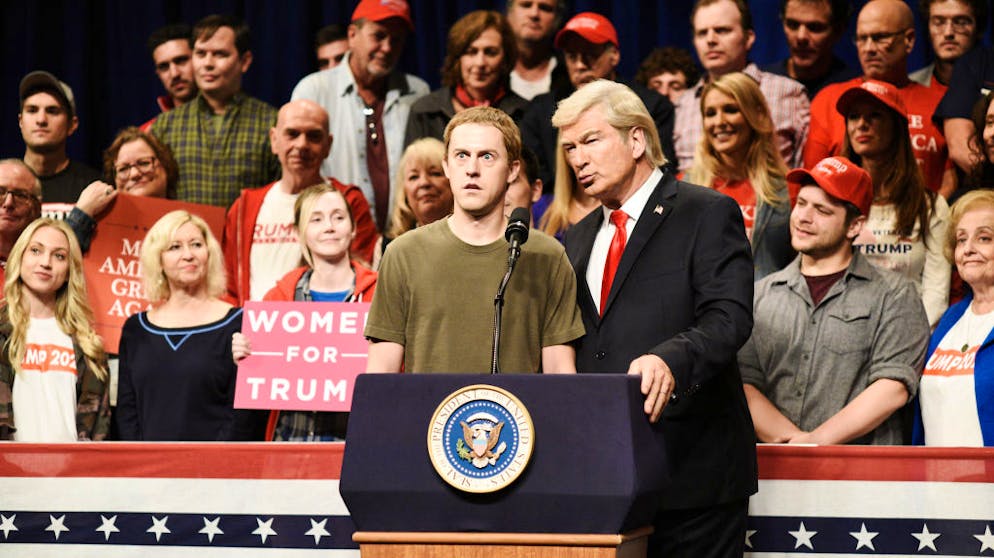 Da es leider keine Bilder des heimlichen Trump-Zuckerberg-Dinners gibt, muss dieser Ausschnitt aus «Saturday Night Live» herhalten. 