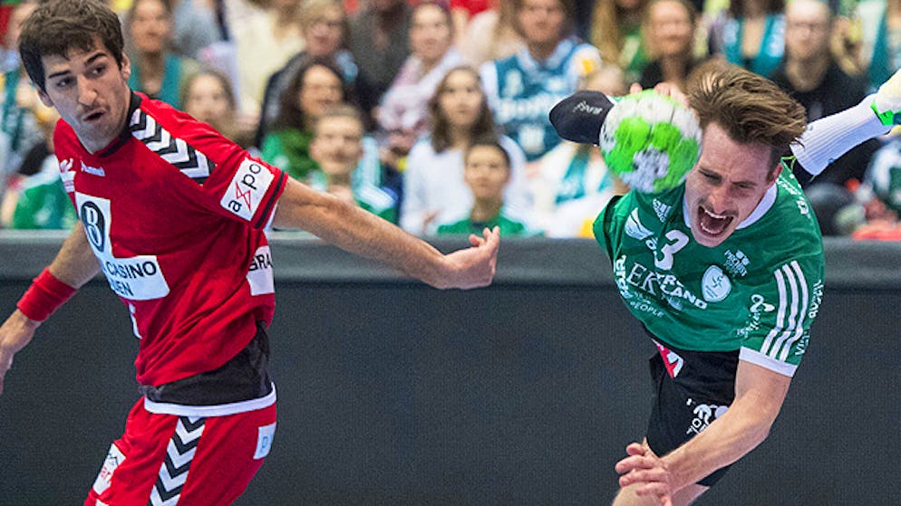 Der Endinger Lukas Riechsteiner (links) in Aktion. (Archivaufnahme)