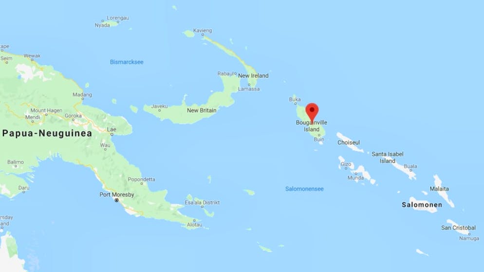 Bougainville im Osten Papua-Neuguineas ist knapp 9000 Quadratkilometer gross und hat zahlreiche kleinere Inseln.