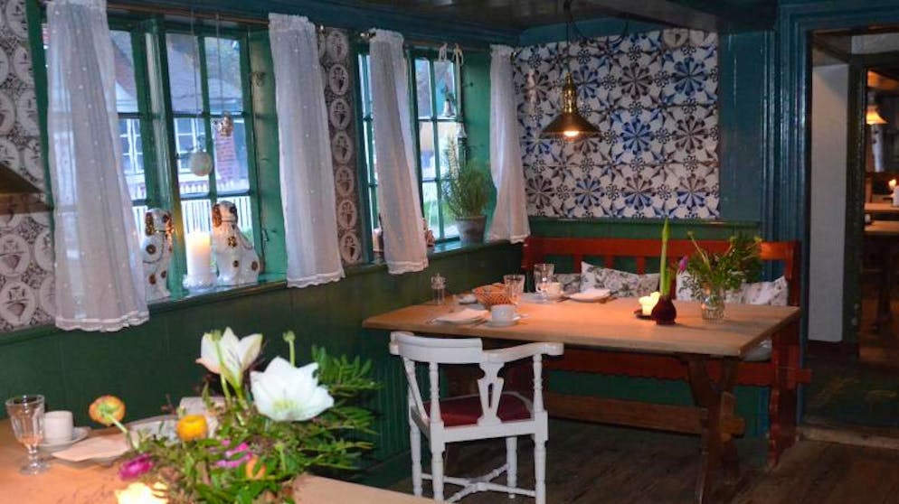 Winterliches, hyggeliges Fanø. Nicht nur im Winter hyggelig: das Gasthaus «Sonderho Kro». 