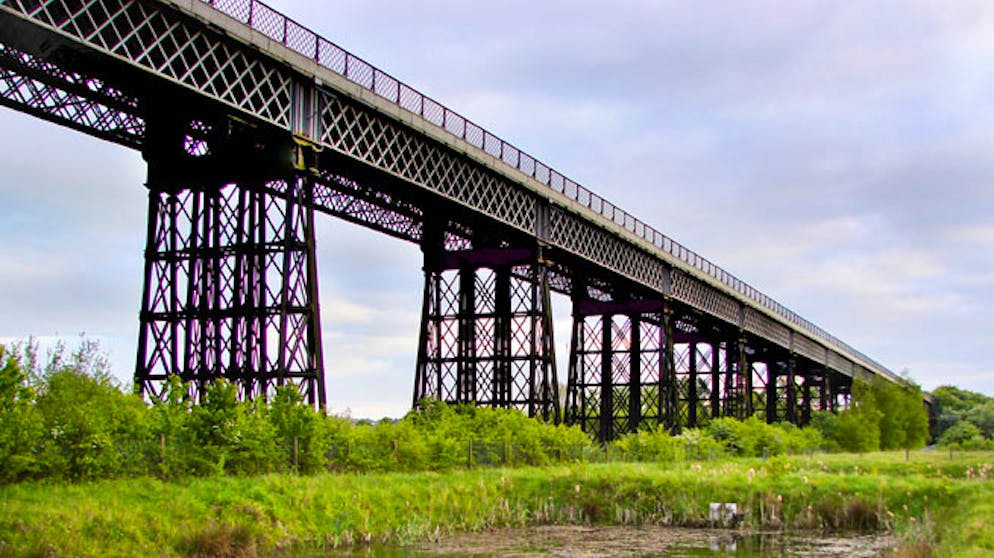 Diese Kulturdenkmäler sind in Gefahr. Das Bennerley Viadukt wurde ab 1876 erbaut. Heute ist es ausser Betrieb, wird von den Behörden in Grossbritannien aber nur zögerlich restauriert.