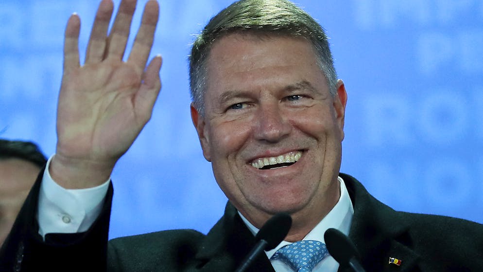 Strahlender Sieger und die Hoffnung der Ehrlichen im Lande: Rumäniens alter und neuer Präsident Klaus Iohannis.