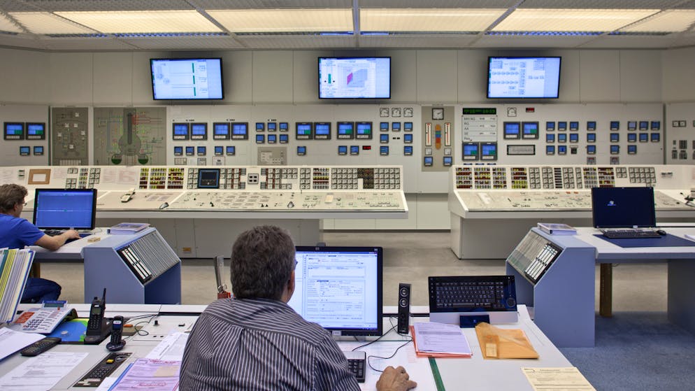 Der Kommandoraum des Kernkraftwerks Mühleberg. Hier wird am 20. Dezember das Atomkraftwerk abgestellt. (Archivbild)