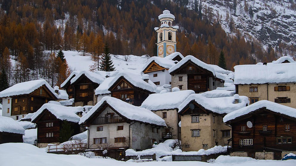 Rekordschneemengen diesen November im Tessin – hier Bosco Gurin am 25. des Monats.