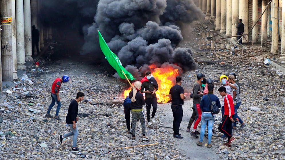 Bei Demonstrationen gegen die Regierung – hier in Bagdad – kamen in den letzten Tagen mindestens 47 Menschen ums Leben. (Archivbild)