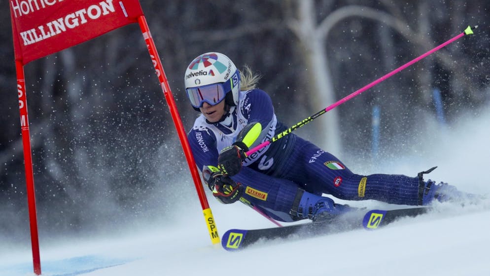 Gisin zwei Hundertstel am Podest vorbei. Sicherte sich in Killington ihren ersten Weltcupsieg: die Italienerin Marta Bassino.