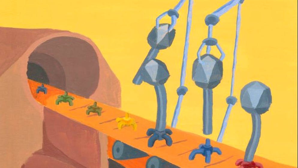 Forschende haben sogenannte Phagen so umprogrammiert, dass sie auch andere Bakterien befallen können als jene, für die sie spezialisiert sind. (Illustration)