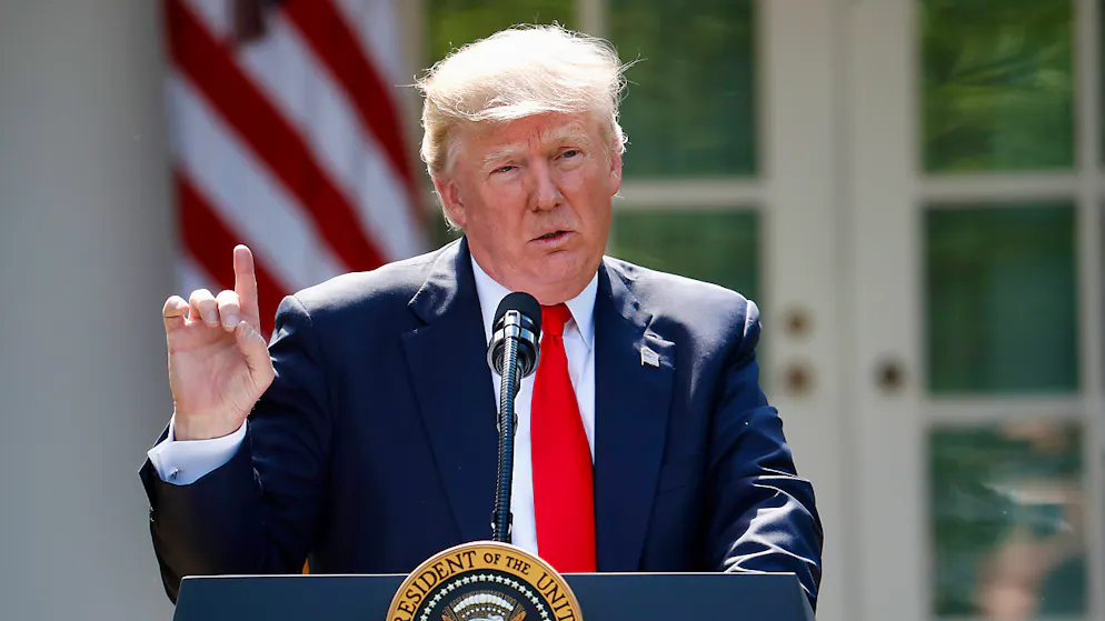Löst mit der Kündigung des Pariser Klimaabkommens ein Wahlkampfversprechen ein: US-Präsident Donald Trump. (Archivbild)