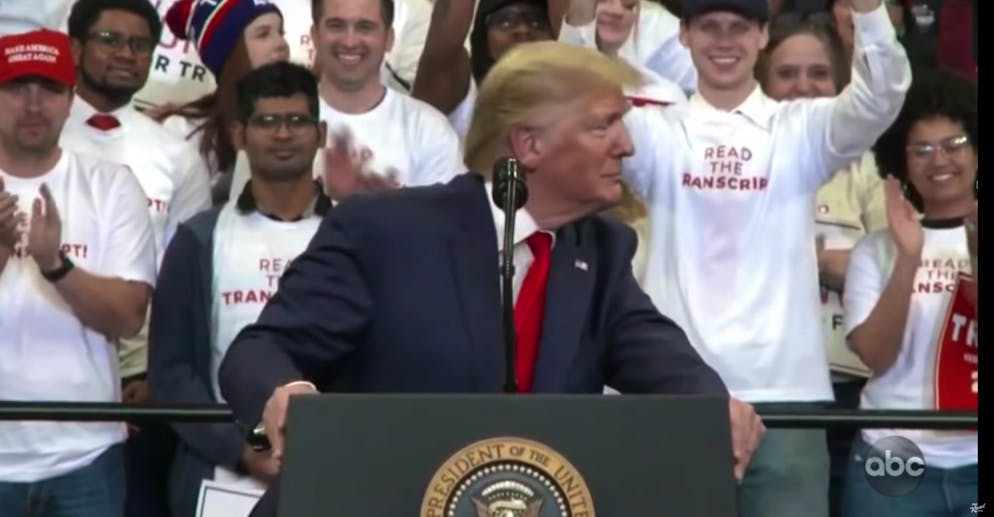 Gefällt sich: Donald Trump bei einem Wahlkampfauftritt.