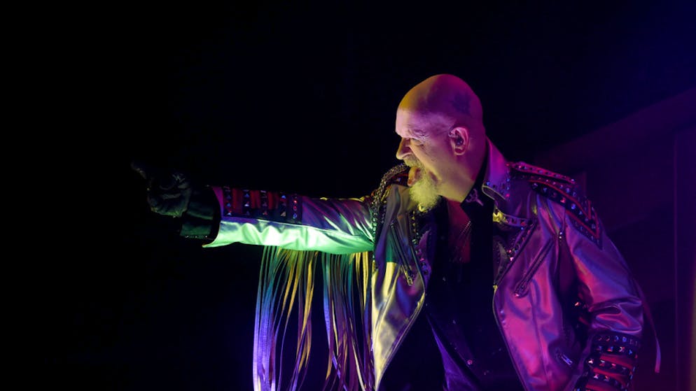 Rob Halford, Sänger der Heavy-Metal-Band Judas Priest wird zusammen mit seinen vier Kollegen Ian Hill, Glenn Tipton, Richie Faulkner und Scott Travis am 7. Juli im Zürcher Hallenstadion auftreten. (Archivbild)