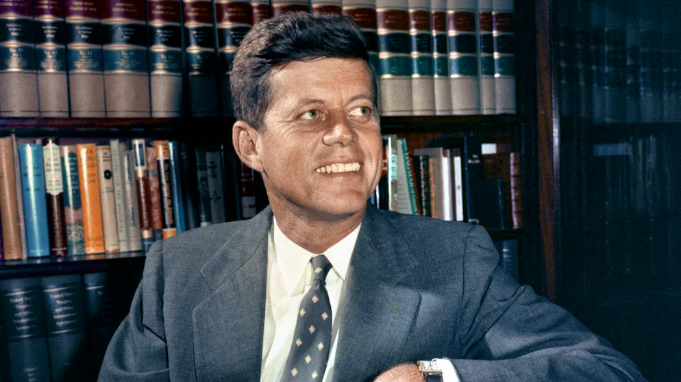 35. Präsident der Vereinigten Staaten, John F. Kennedy.