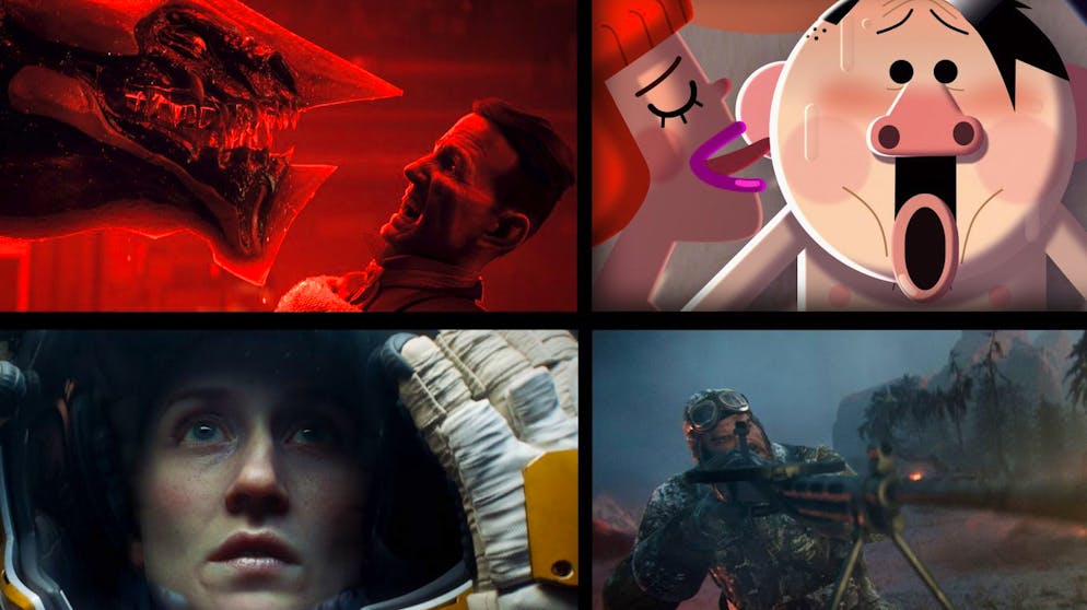 Die Serien-Highlights im März. Blutig, brutal und nur für Erwachsene geeignet – Netflix selbst umschreibt die animierte Anthologieserie «Love Death + Robots» sein Kuriositätenkabinett wie folgt: «Fühlende Molkereiprodukte, Werwolf-Soldaten, wild gewordene Roboter, Müll-Monster, Cyborg-Kopfgeldjäger, Alien-Spinnen und blutdurstige Dämonen aus der Hölle.» Los geht's am 15. März.