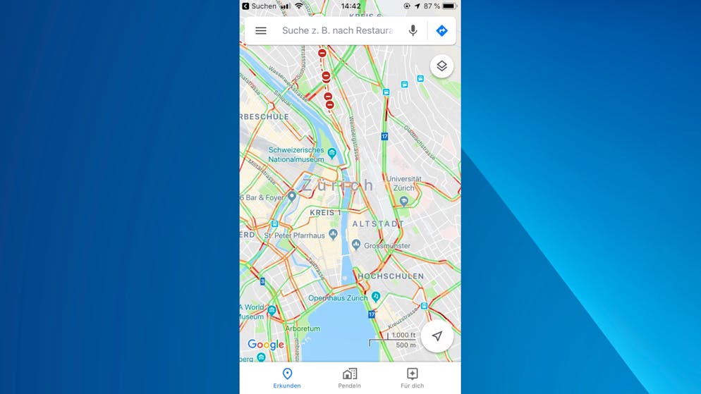 google maps auf fahrrad umstellen