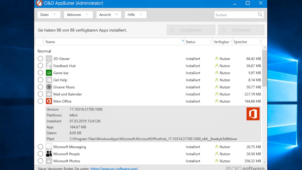 Windows 10 Vorinstallierte Apps Löschen