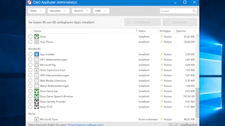 Ganz einfach vorinstallierte Windows 10-Apps löschen