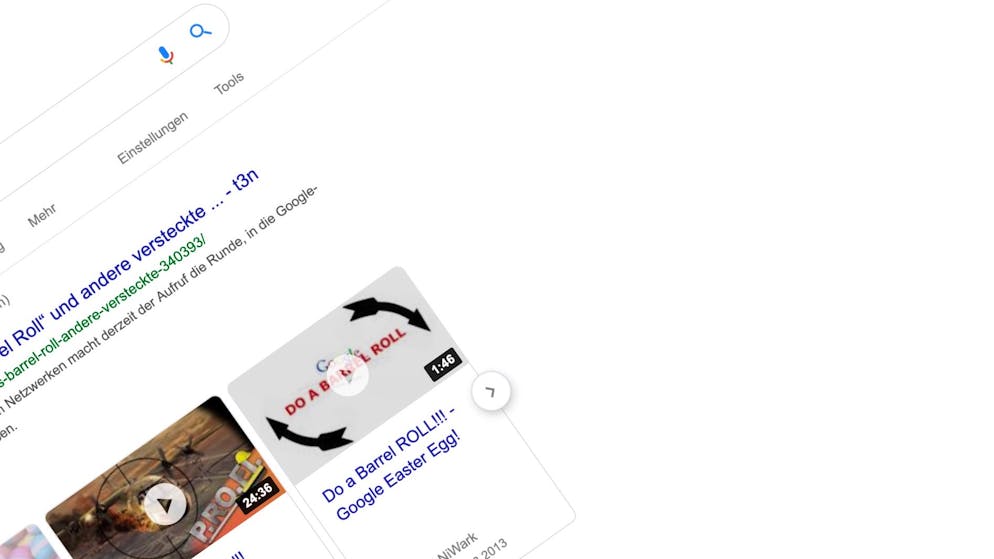 Google Eastereggs: „Do A Barrel Roll“ und andere versteckte