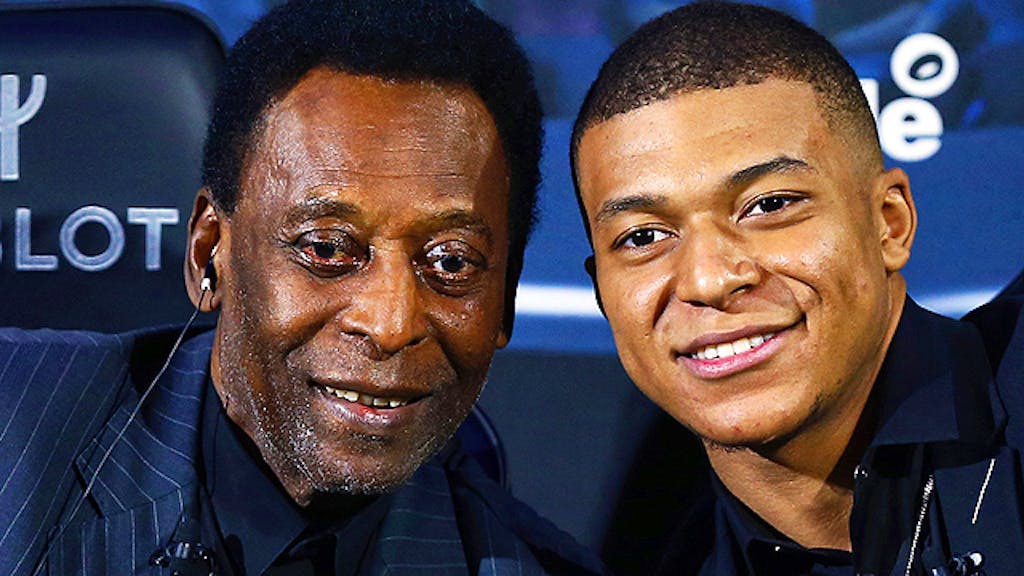 Pelé rencontre Mbappé... et termine à l'hôpital