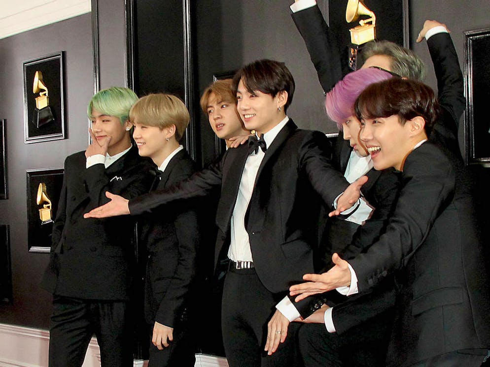 61st Annual Grammy Awards 2019 Arrivals held at the Staples Center in Los  Angeles, California. Featuring: Suga, Jin, Jungkook of Korean boy band 'BTS'  Where: Los Angeles, California, United States When: 10