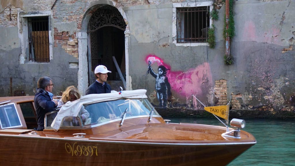 Kunst. Neues Banksy-Kunstwerk in Venedig