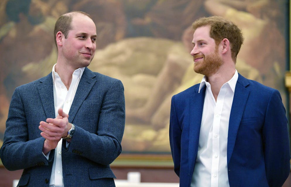 Les princes William et Harry lors du mariage de Pippa Middleton en avril 2018.