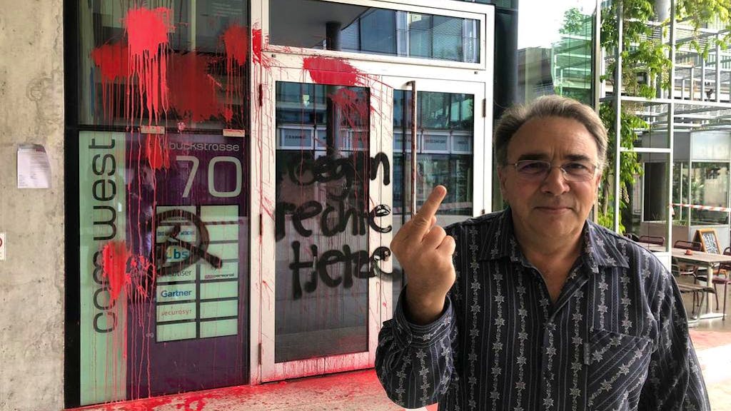 Erneuter Angriff. Farbanschlag auf «Weltwoche»-Redaktion