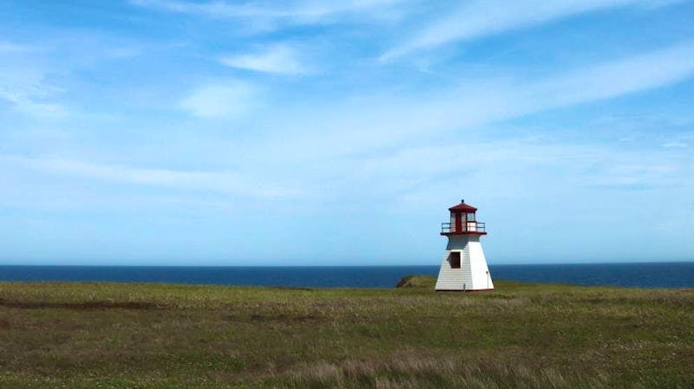 Einsamer Aussenposten: Leuchtturm am Cap Alright auf den Magdalenen-Inseln.