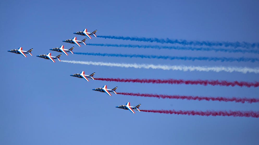 Paris Air Show 2019. Hohe Kunst: Die Patrouille de France in Aktion.