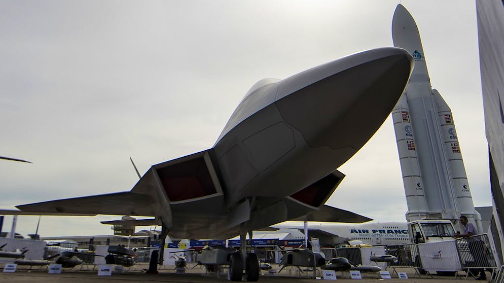 Paris Air Show 2019. Schon wieder Zukunft – einer dieser «next generation fighter». Woher er kommt? Das erraten Sie vielleicht nicht.